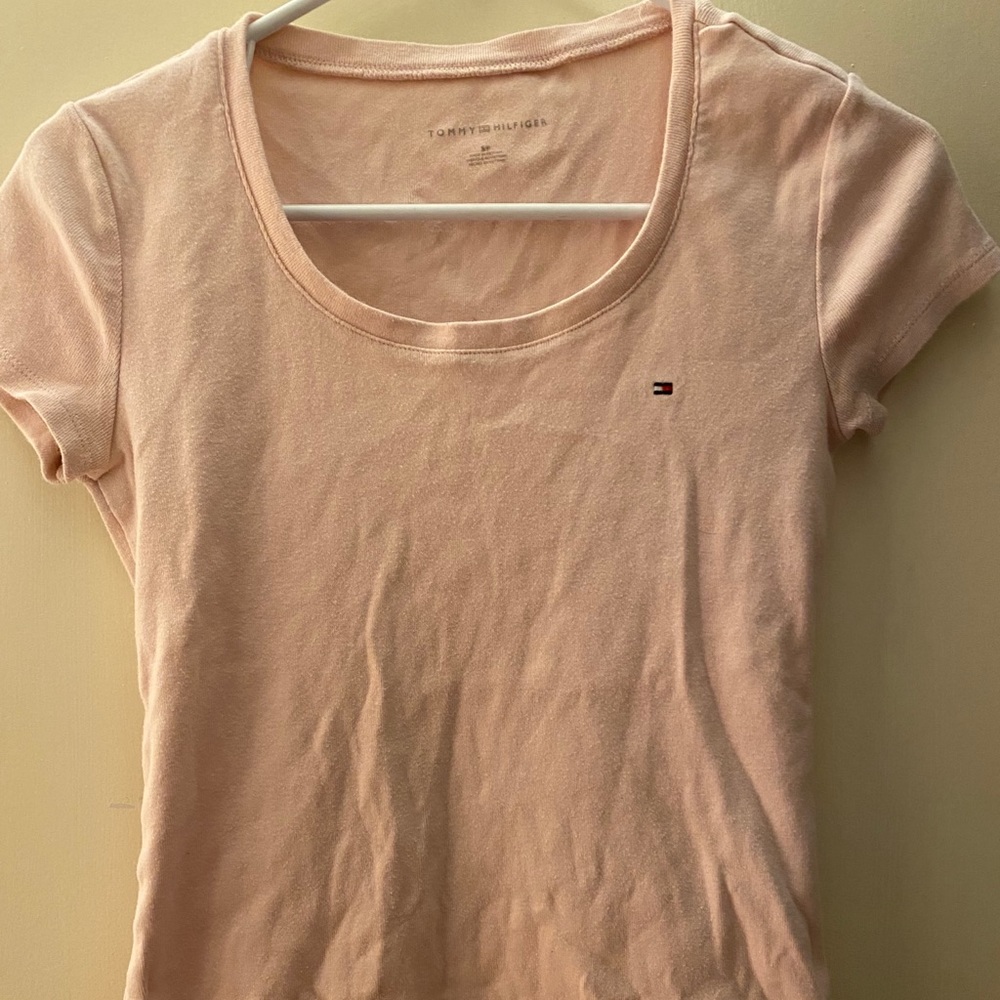 light pink Tommy Hilfiger shirt